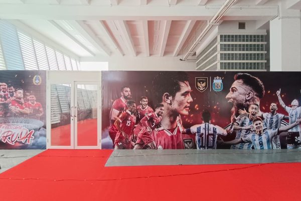 Backdrop dan Karpet - Indonesia Vs Argentia - Gelora Bung karno - Juni 2023